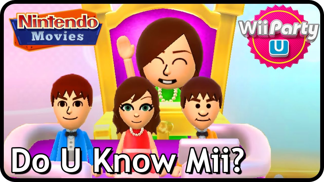 Wii Party U - Do U Know Mii?/What Do They Think You Are? (4 Players, Maurits, Danique, Thessy, Rik)
