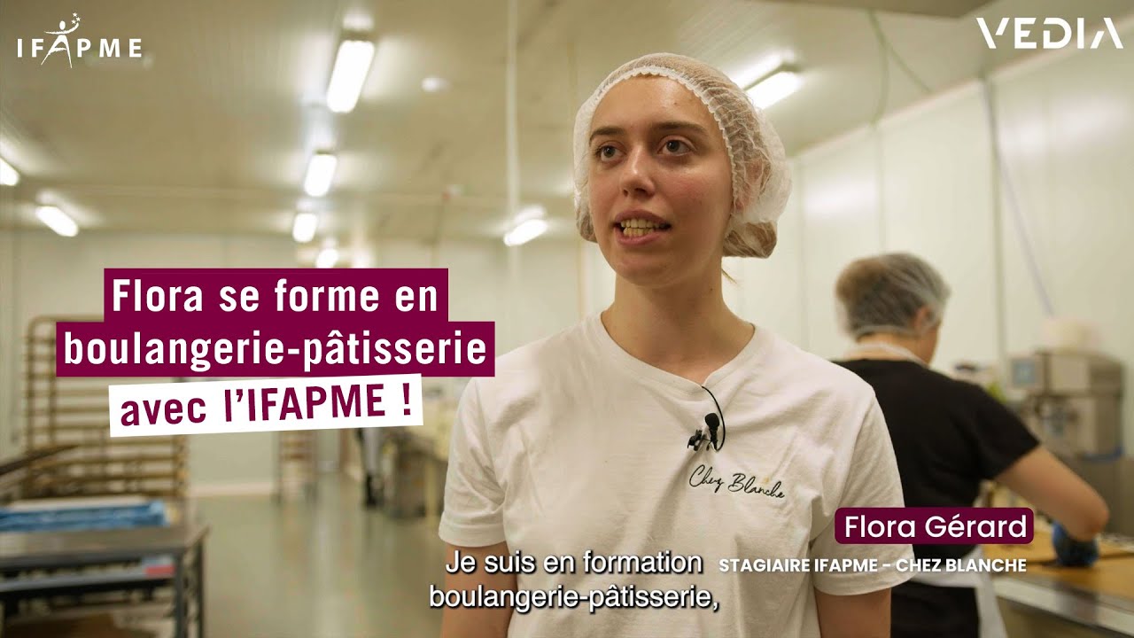 Flora se forme en alternance au métier boulangère-pâtissière avec l'IFAPME !