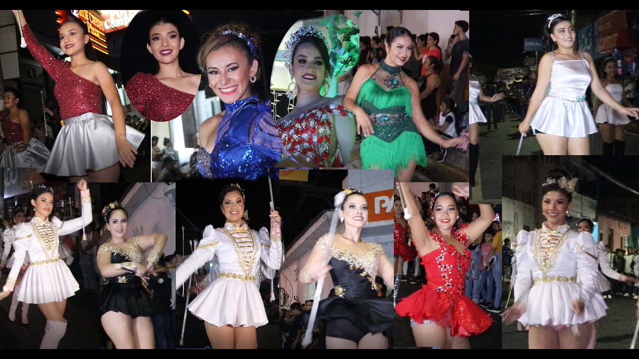 ILOBASCO - EL SALVADOR- 7 EXCELENTES BANDAS FIESTAS PATRONALES BELLEZA- COLORIDO- EXPLENDOR
