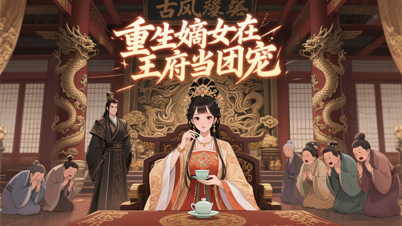 【古风言情】上新啦✨《重生嫡女在王府当团宠》漫剧故事，前世被亲人欺凌至死，她重生后随母改嫁摄政王府。她以为要寄人篱下，却成了全府掌心宝。诗会夺魁、手撕渣亲，从弃女一路逆袭成世子妃……