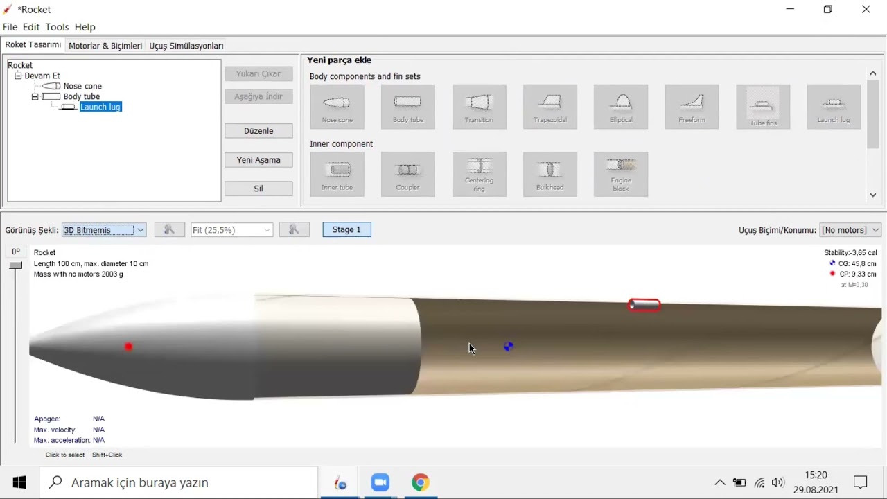35 Dakikada OpenRocket! (Türkçe OpenRocket Eğitimi) - Teknofest Roket Yarışması