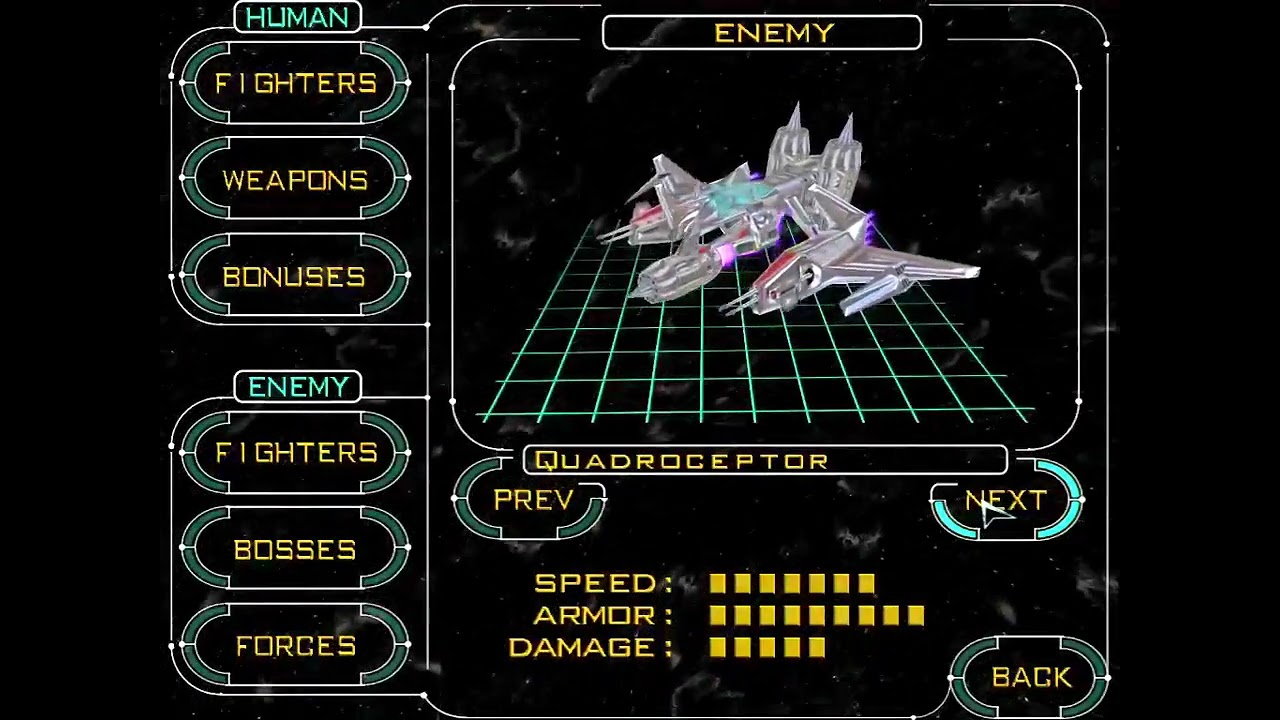 Hyperspace Invader (Gallery): All Ships, Weapons, Bonuses, Enemies, Bosses, and Forces
