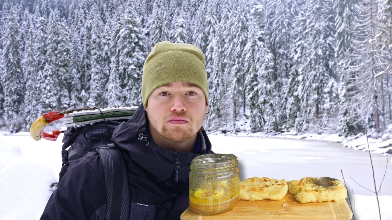 Solo Winter Übernachtung am Bergsee | Camping & Kochen