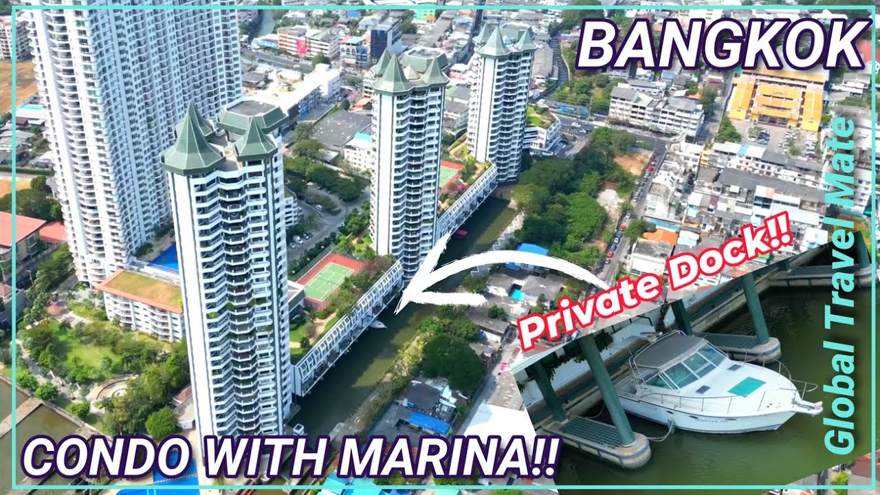 Amazing Bangkok Home with Private Yacht dock - Tridhos City Marina 🇹🇭 Thailand