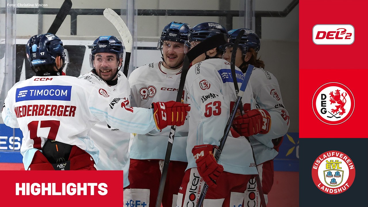 DEL2: Düsseldorfer EG vs EV Landshut 2. Spiel | Highlights