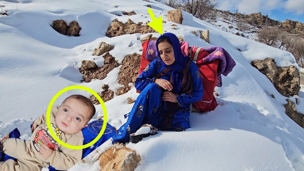 Сложные условия в горах. Спасение женщины и её ребёнка.