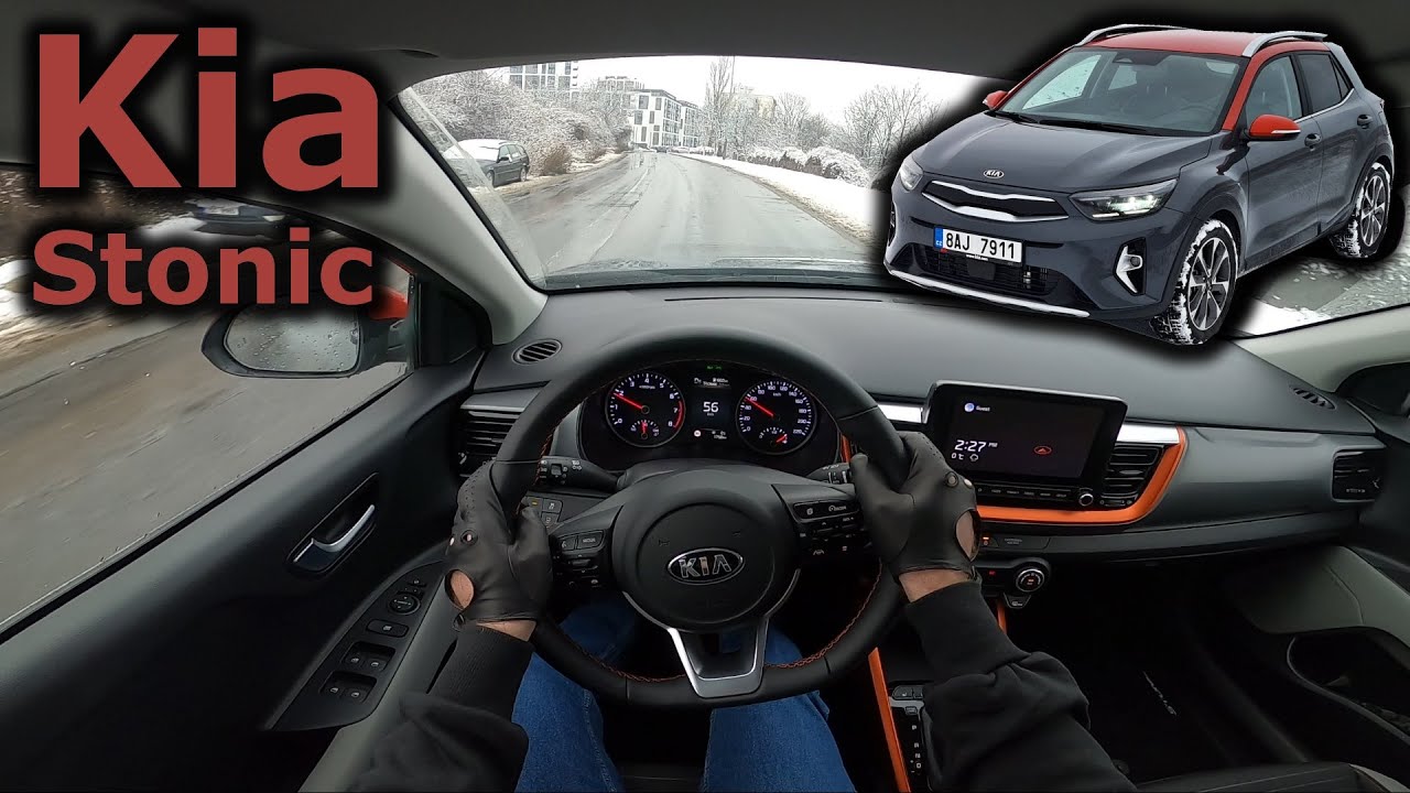 Kia Stonic mild-hybrid (2021) | POV test drive in city