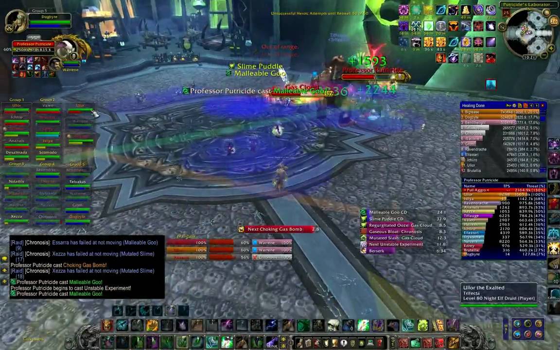 Professor Putricide - 25 man (resto druid PoV)