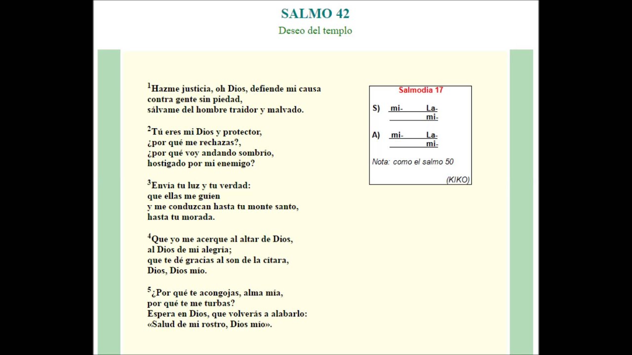 Salmodia Camino Neocatecumenal 17