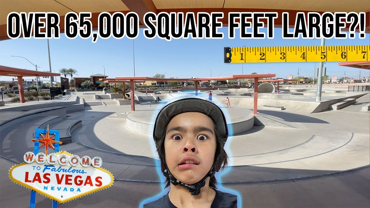 SKATING THE LARGEST SKATEPARK IN NEVADA?!