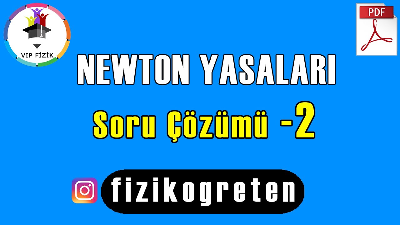 Newton Yasaları Soru Çözümü -2 | PDF | TYT Fizik #2022