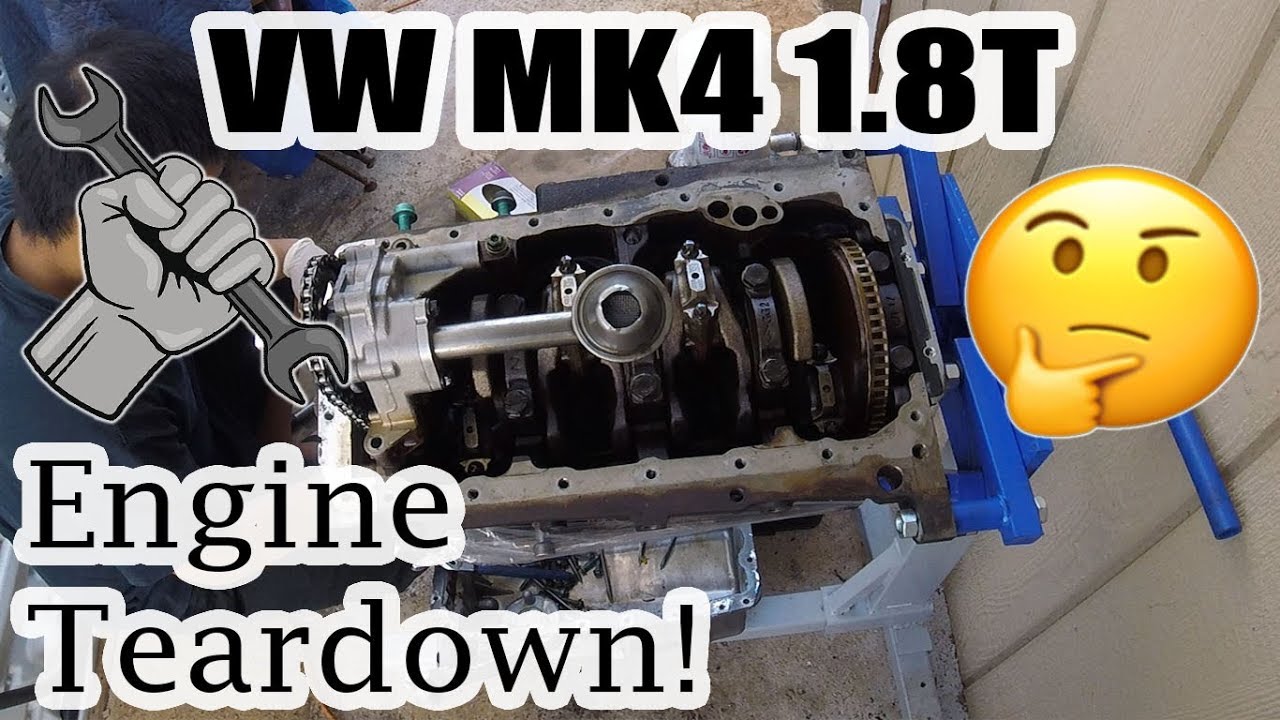 VW MK4 1.8T Engine Disassembly
