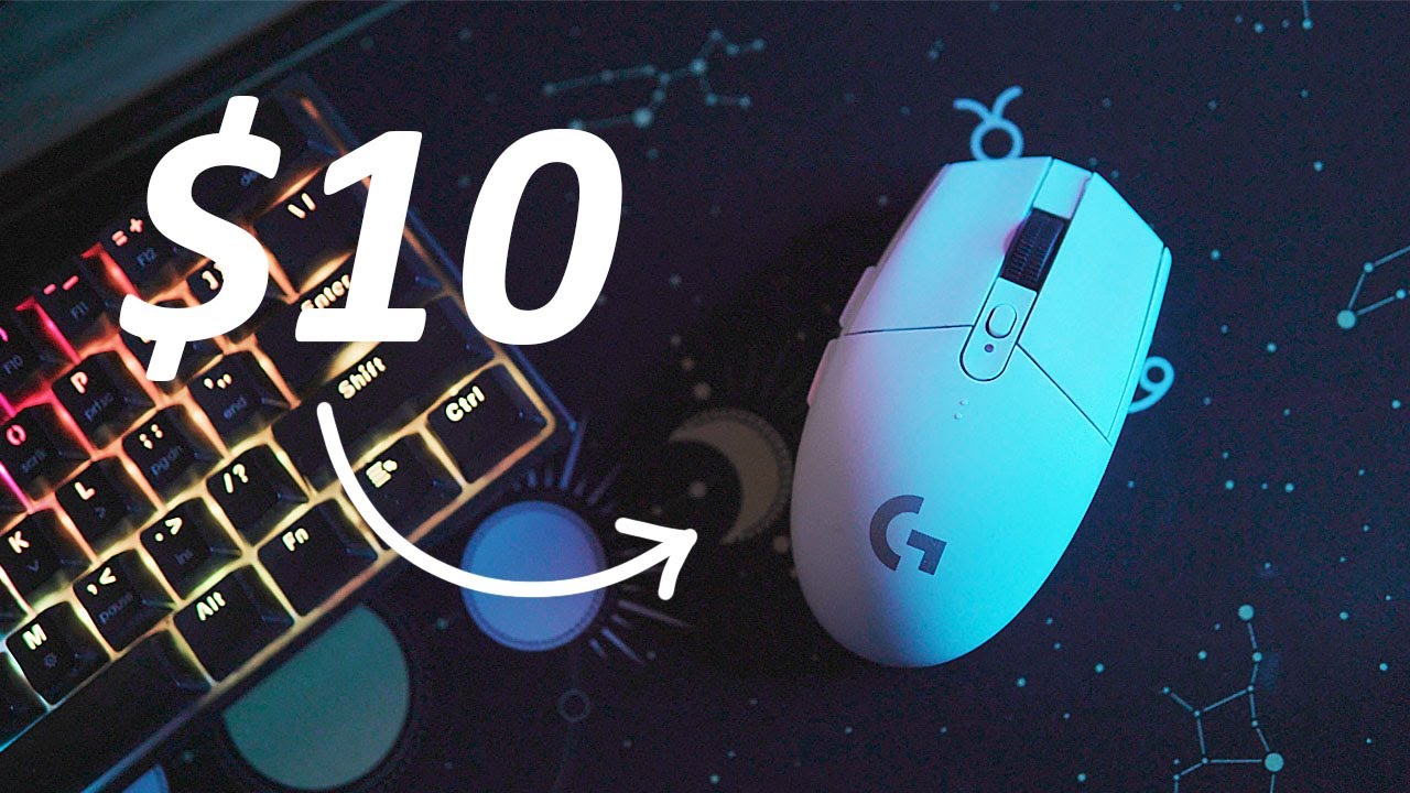 Я купил самую дешевую беспроводную игровую мышь Logitech G304/G305 всего за 10 долларов