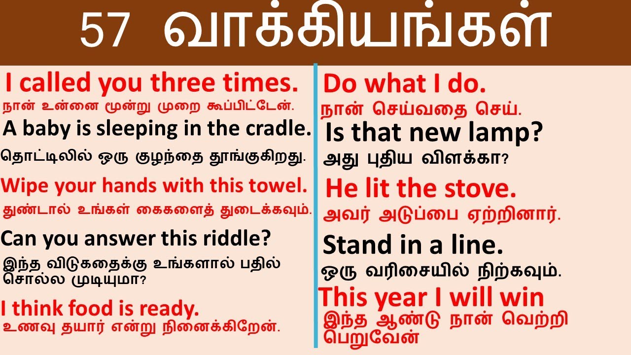 57 வாக்கியங்கள் | Wind |Left Corner |Lit |Threw |Look like |தமிழ்| tamil |  #Spokenenglishintamil