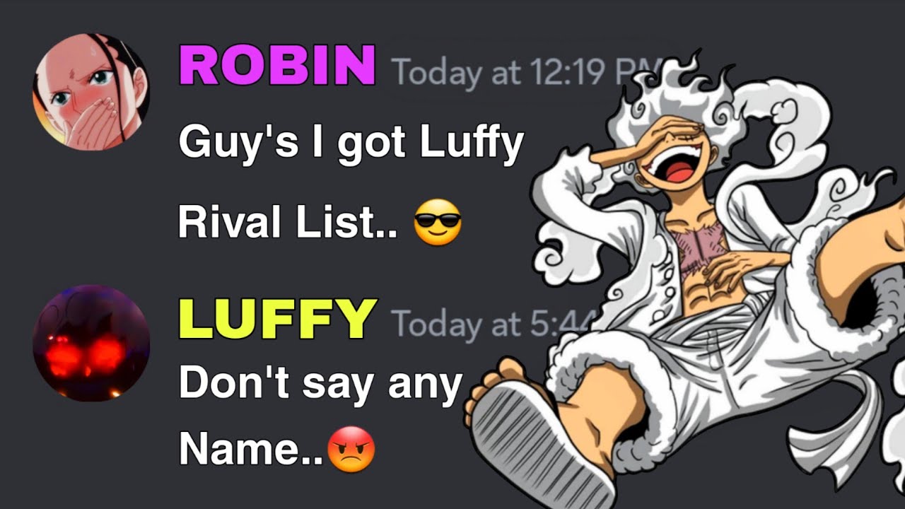 If Robin got Luffy Rival List | One Piece discord server