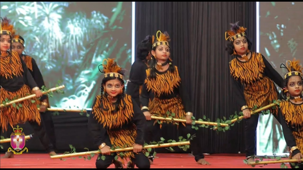 SCHOOL ANNUAL DAY 2024 - 2025            TRIBAL DANCE ( DANCE BY GRADE III GIRLS )
