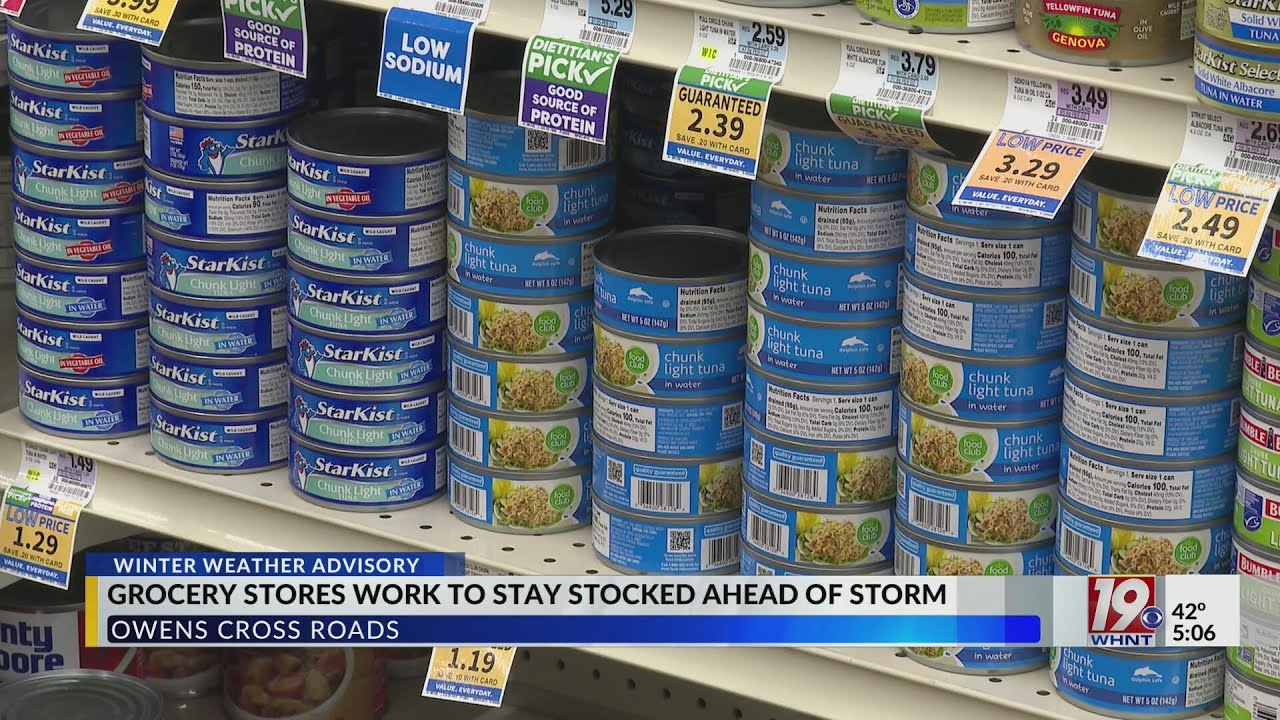 Grocery Stores Work To Stay Stocked Ahead of Storm | January 23, 2026 | News 19 at 5:00