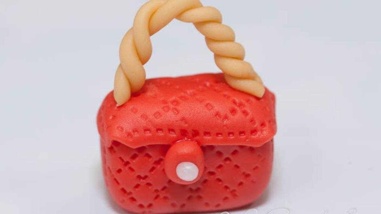 Curso de Cupcakes 🧁 Definitivo: DECORACIÓN con FONDANT VI: cómo hacer un mini bolsito 👜