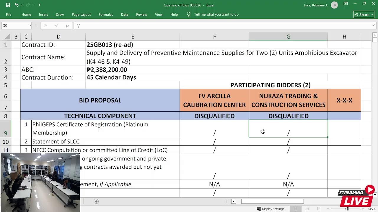 Procurement Livestream for DPWH Regional Office II on March 5, 2026