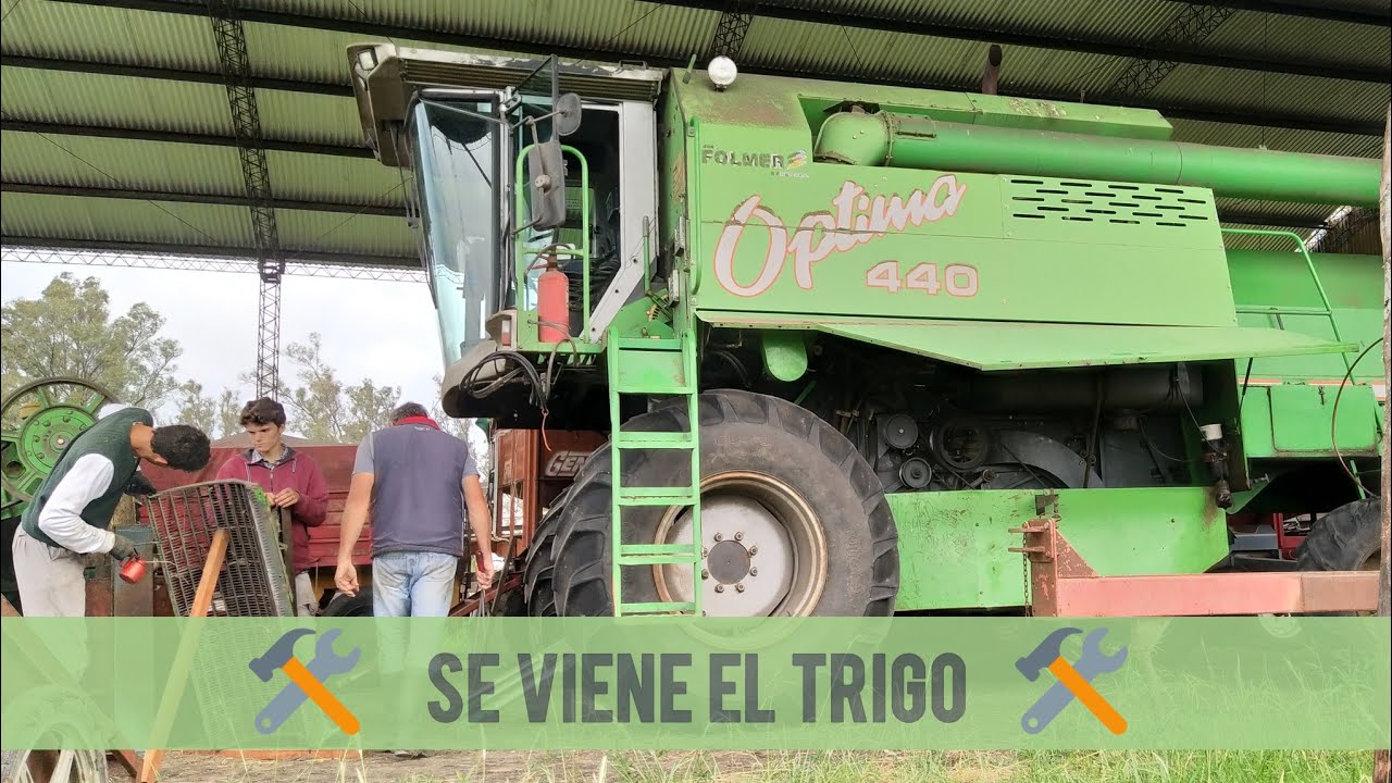 PREPARANDO la COSECHADORA para el TRIGO