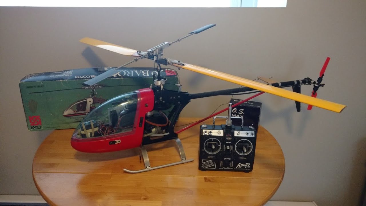 Vintage Kalt Baron RC Helicopter - Vintage Helicopter Restoration Project