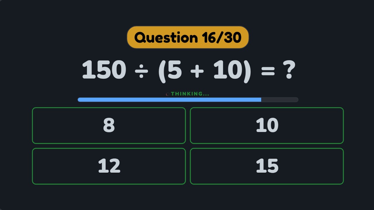 Basic Math Quiz: Can You Solve These 30 Math Questions? 🔥