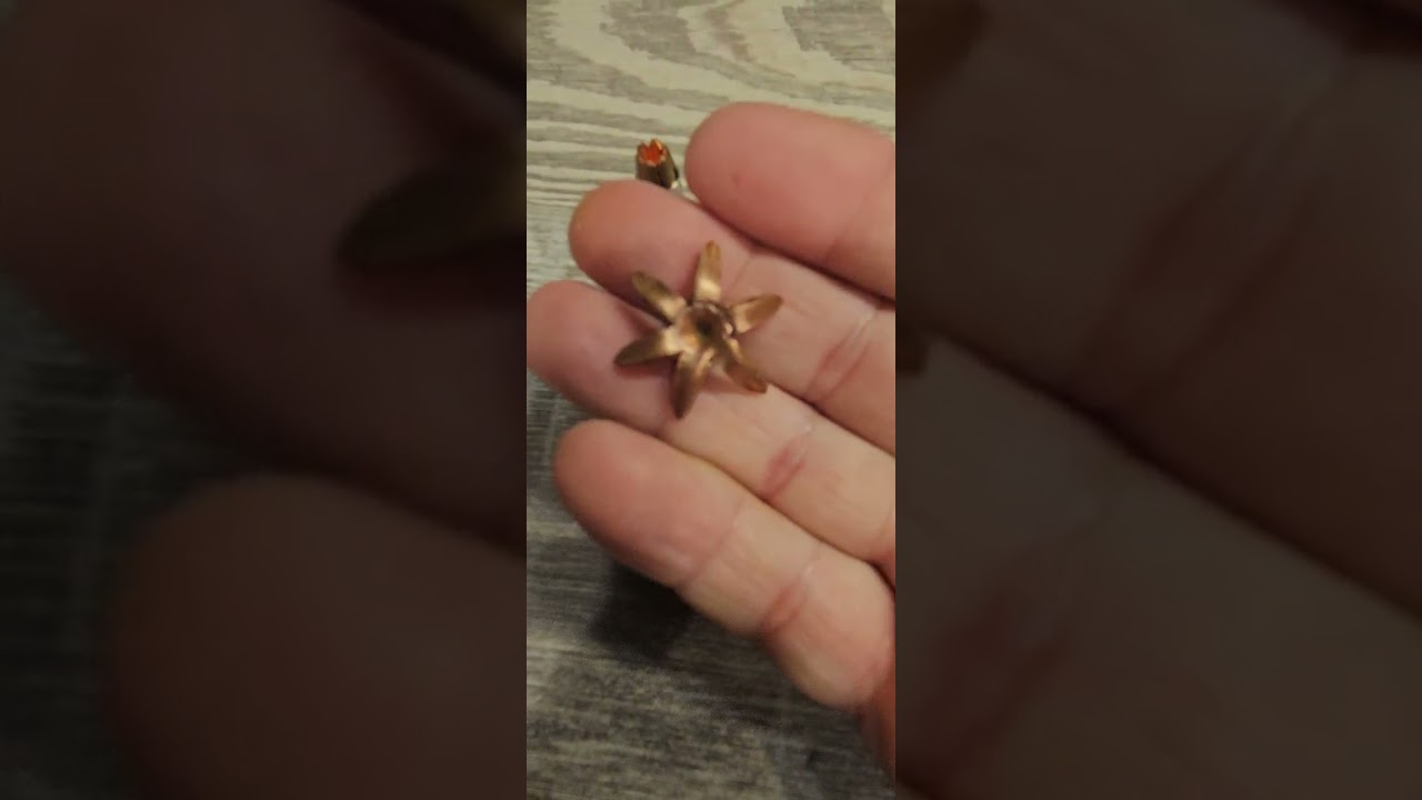 G2 Research- Civic Duty. 101gr. all copper projectile moving at an average of 1230fps.