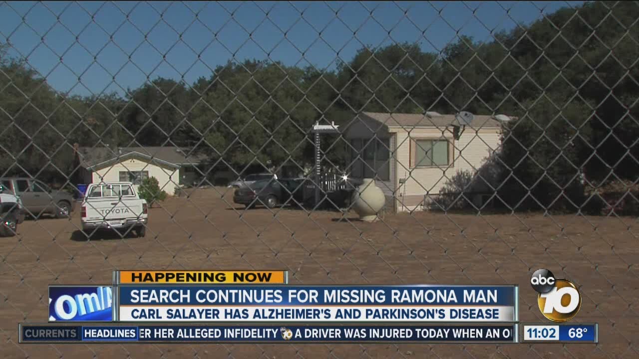Search continues for missing Ramona man with Alzheimer's