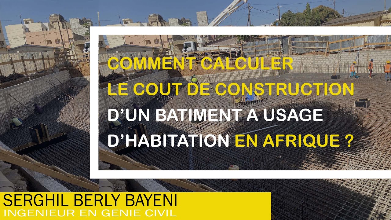 Comment calculer le coût de construction d’un bâtiment en Afrique. Cas d’un immeuble à 4 étages
