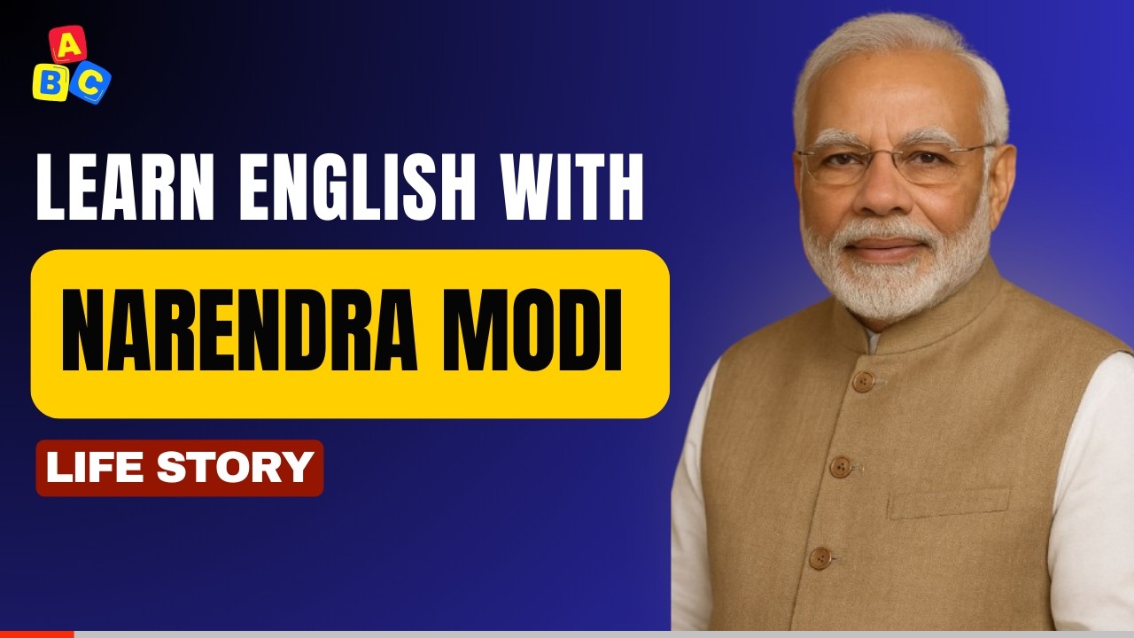 Learn English: Modi&rsquo;s Shocking Journey (Biography)