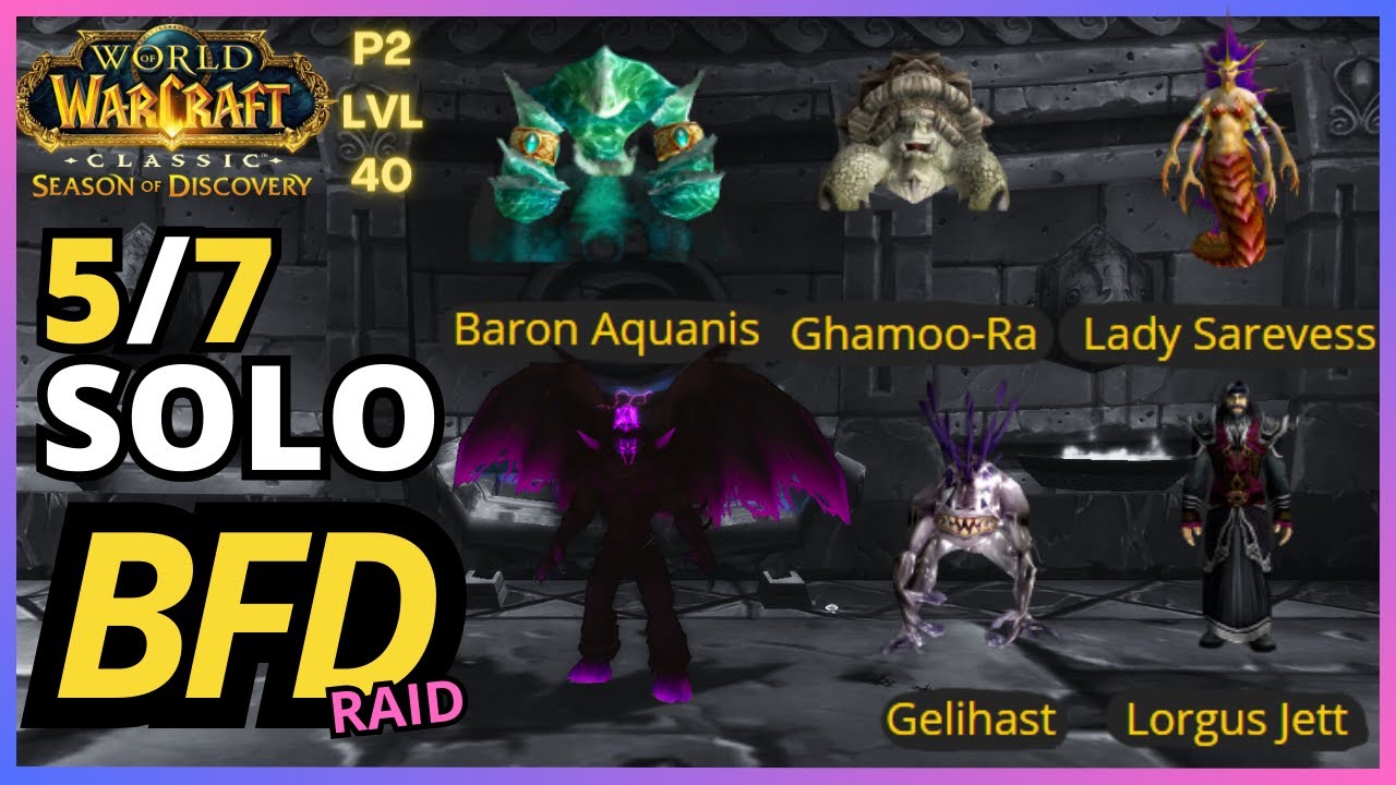 BFD 5/7 bosses Solo Warlock - SoD P2