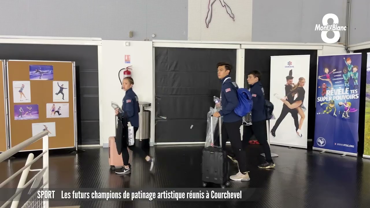 Les futurs champions de patinage artistique réunis à Courchevel