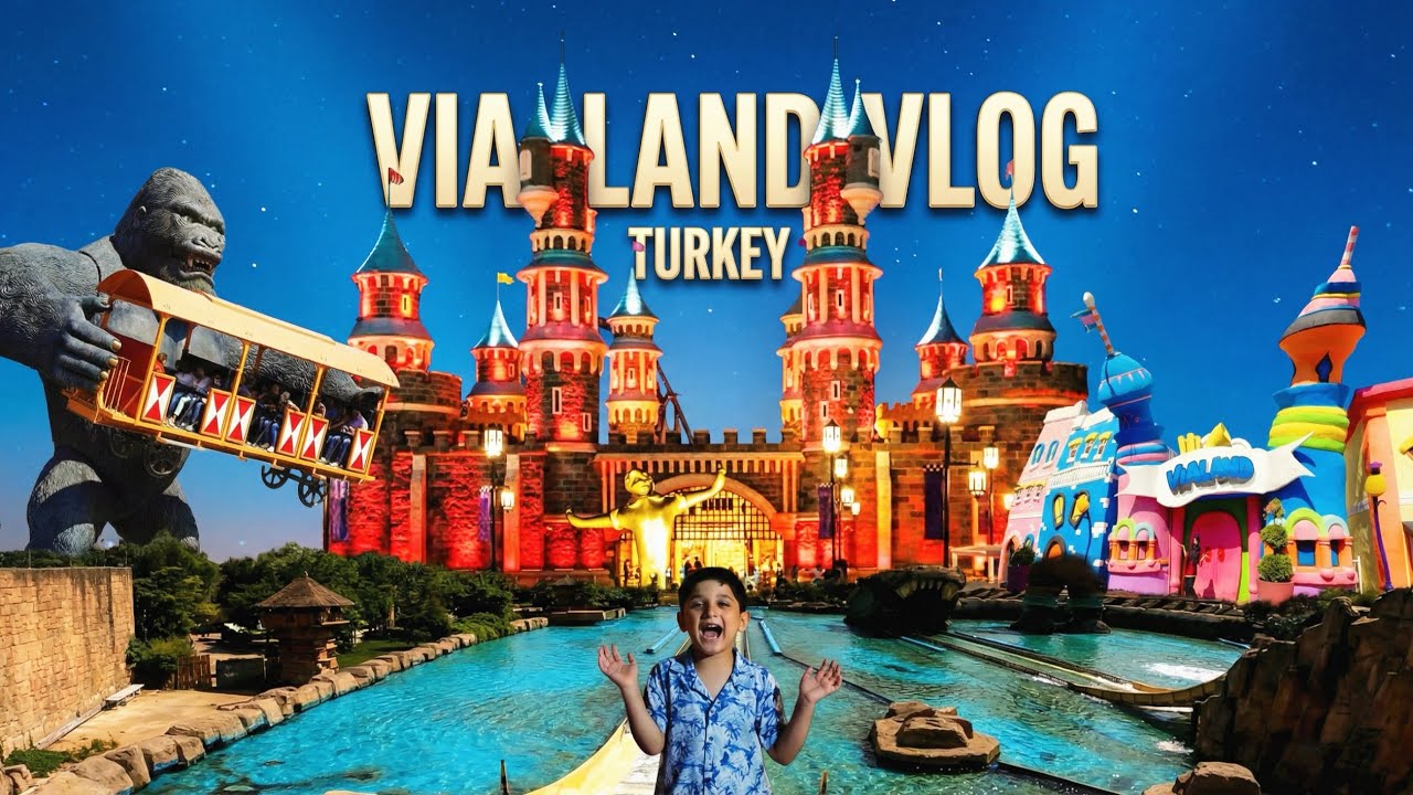 A Full Day at Istanbul&rsquo;s BIGGEST Theme Park 🎡🔥 | Vialand