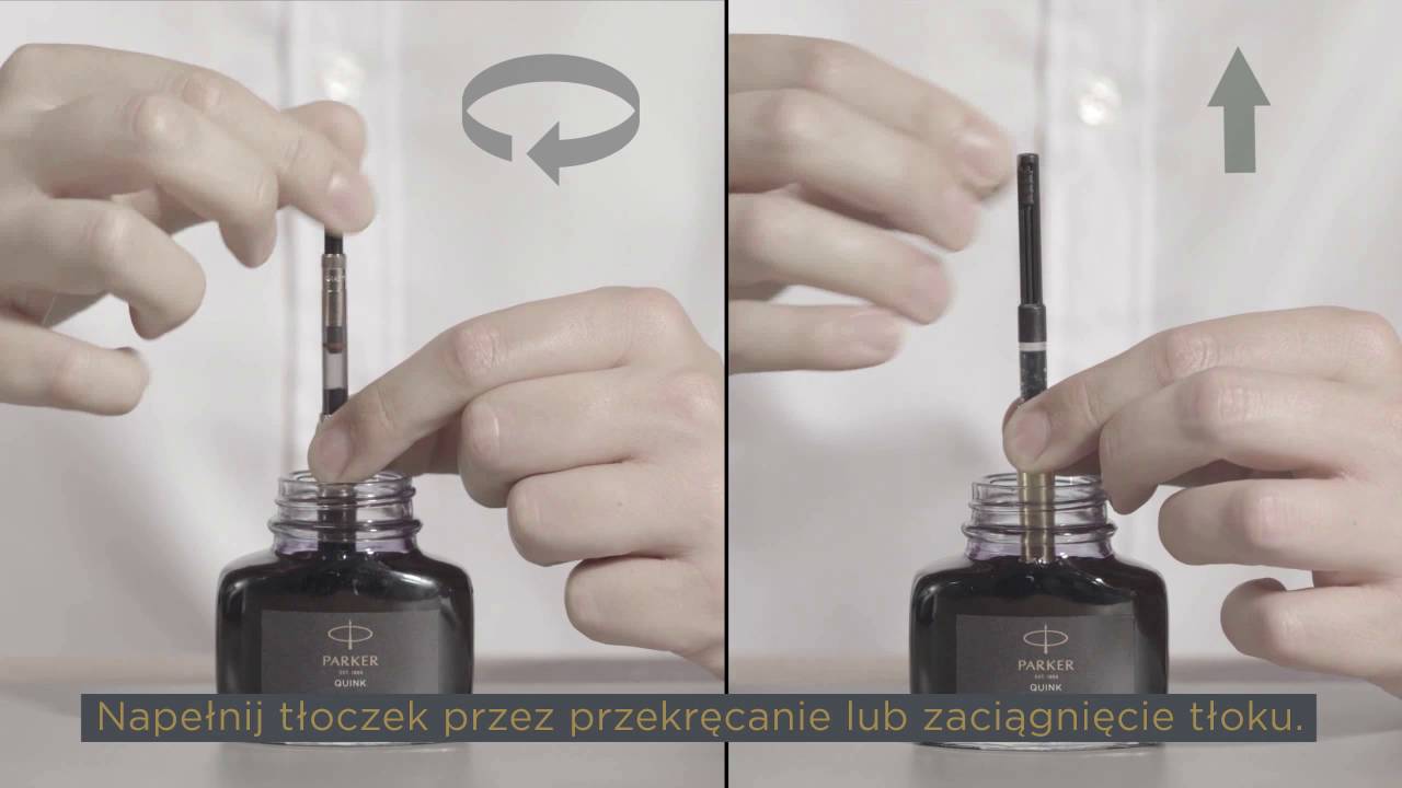Jak napełnić tłoczek Parker