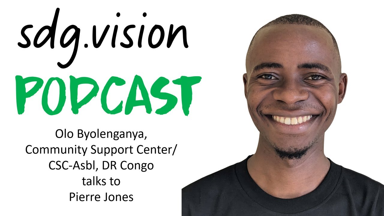 Olo Byolenganya, Community Support Center/CSC-Asbl, DR Congo talks to Pierre Jones