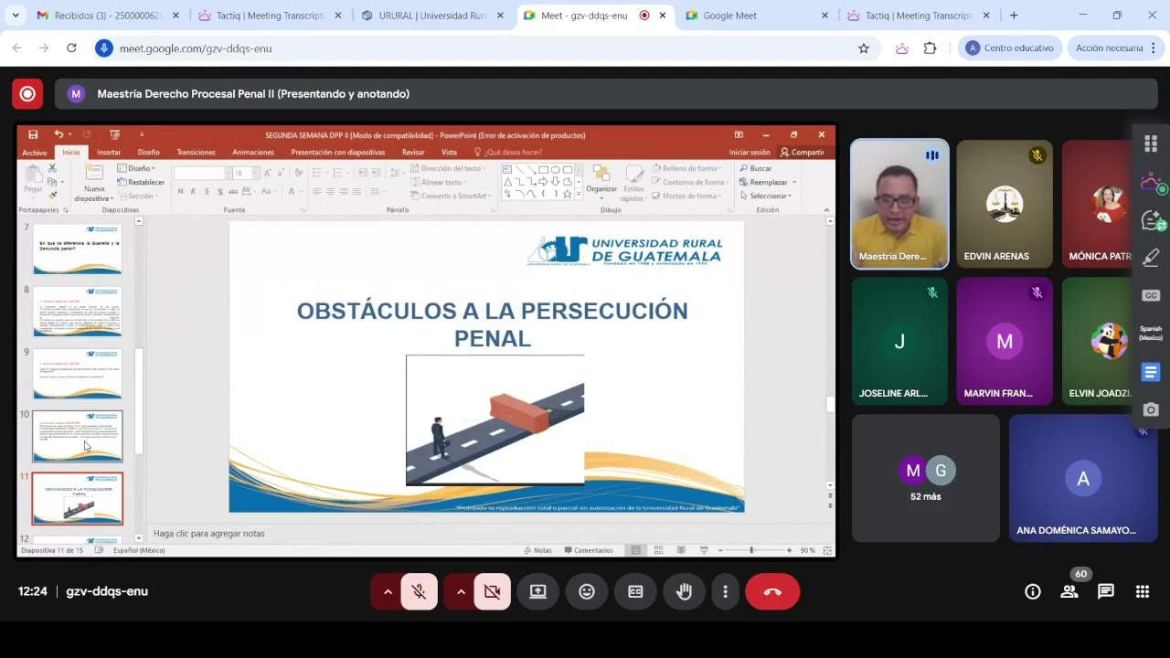 Derecho Procesal Penal II, Semana 2