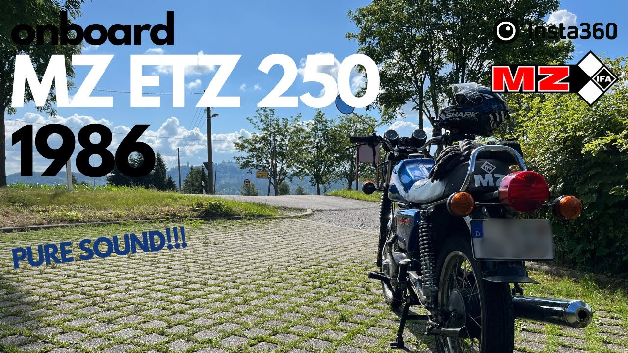 MZ ETZ 250 climbs to the Augustusburg (RAW onboard)