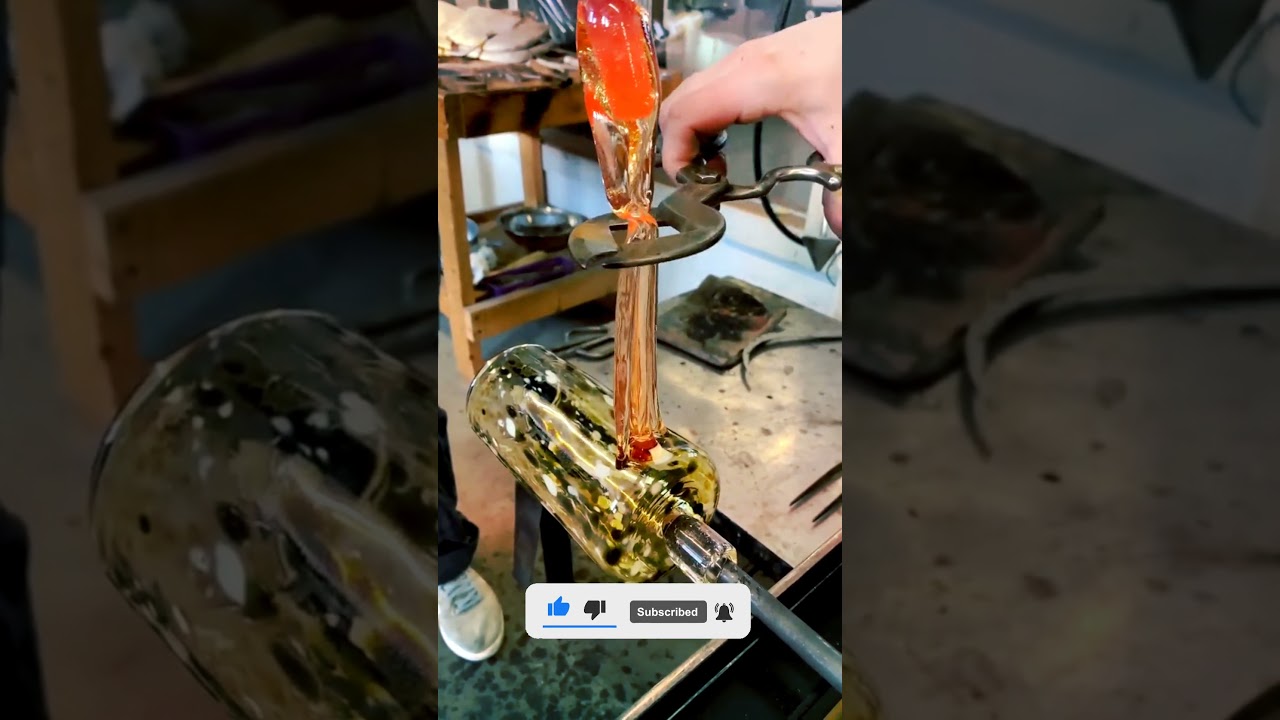 Hot Taffy Glass Blowing Oddly Satisfying Video that makes you Relax 2021 #shorts