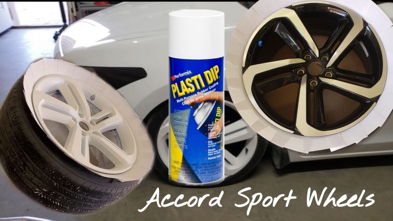 How To Plasti Dip Your Wheels | Honda Accord Sport Wheels | White | 8TH Gen Coupe