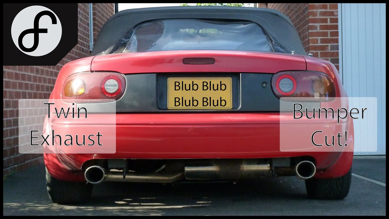 MX5 Stainless Steel Cat Back Exhaust Install & Bumper Cut