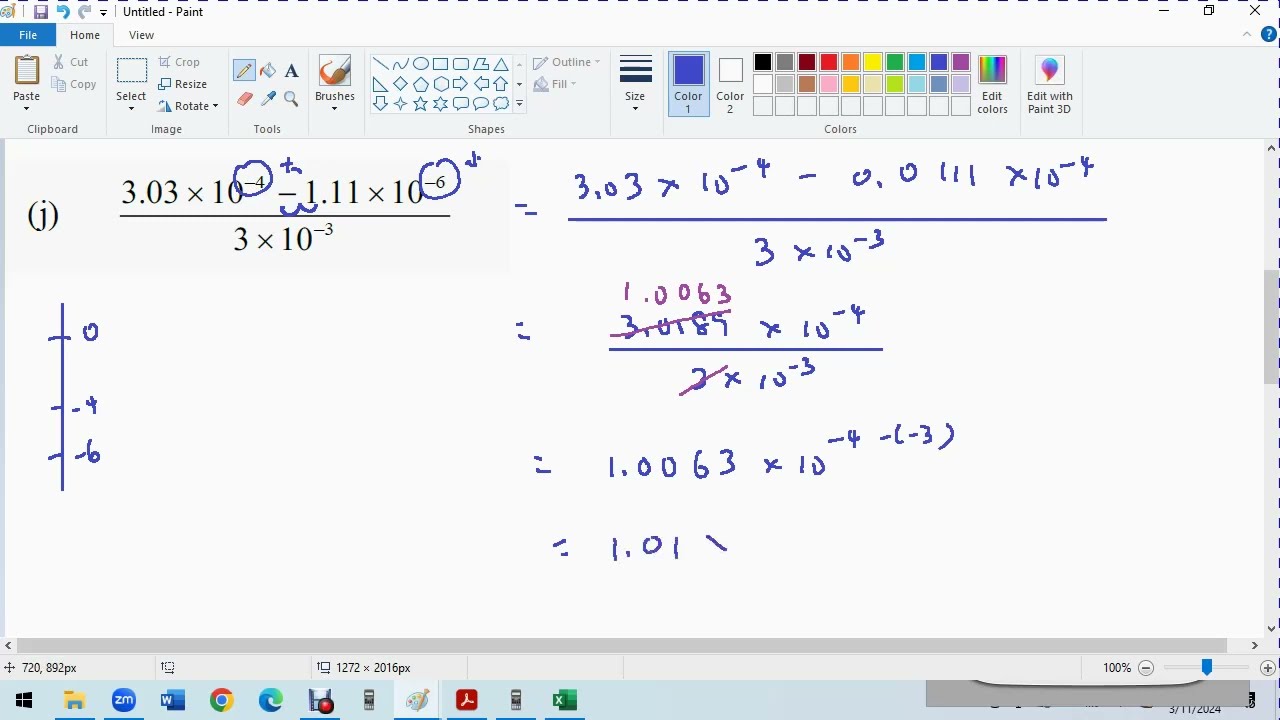F3 C2 E Operations Involving Numbers in Standard Form Q 2