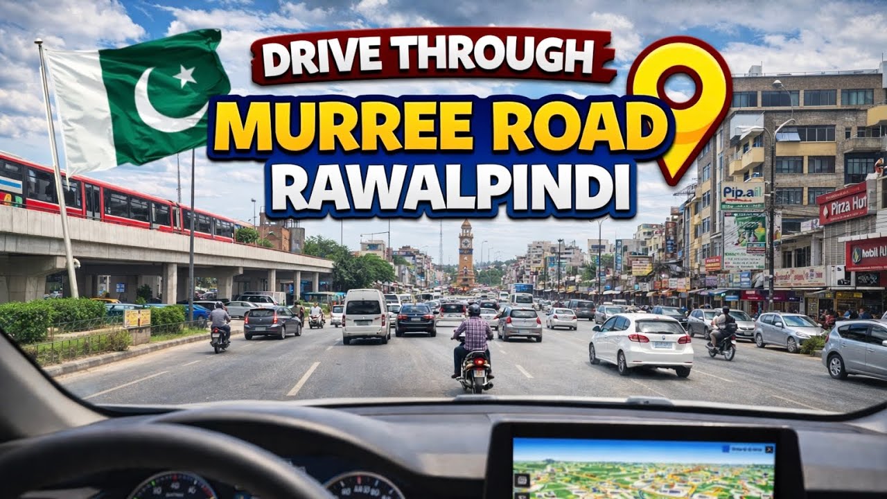 Driving Through Murree Road Rawalpindi | City Drive Tour, Landmarks Views