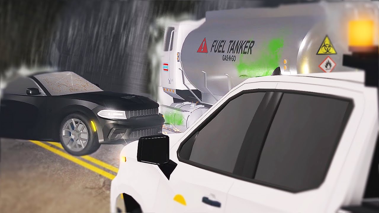 Tunnel COLLAPSES onto CHEMICAL TRANSPORT! - Liberty County Roblox