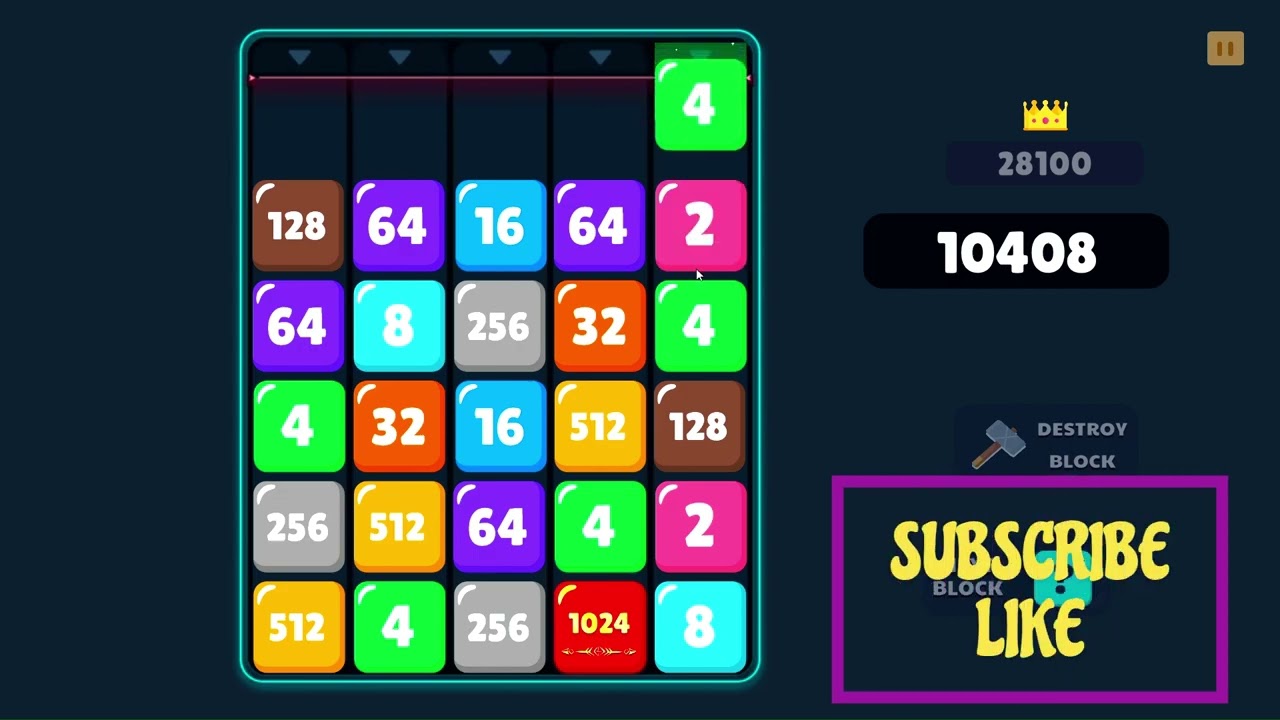 Drop and Merge Block🕹️ Play  on Crazzy Game Time