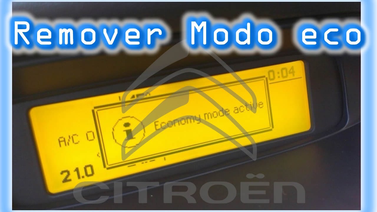 COMO REMOVER FÁCIL MODO-ECO DO CITROEN C4