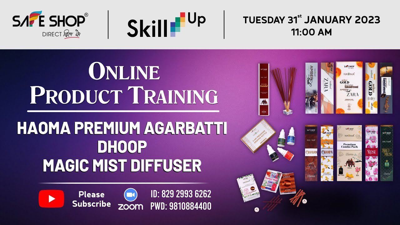 HAOMA PREMIUM AGARBATTI DHOOP & MAGIC MIST DIFFUSER || SAFE SHOP INDIA | 31-01-2023