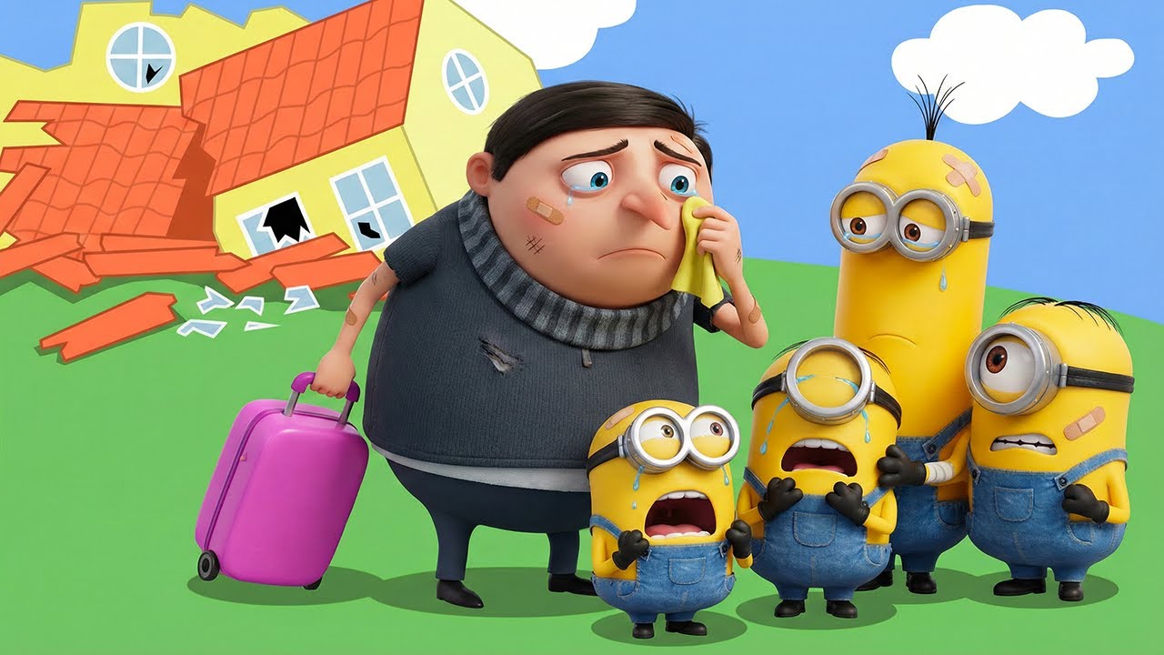 Gru Lost Everything! Minions Are Crying 😭💔 | Funny Minion Animation