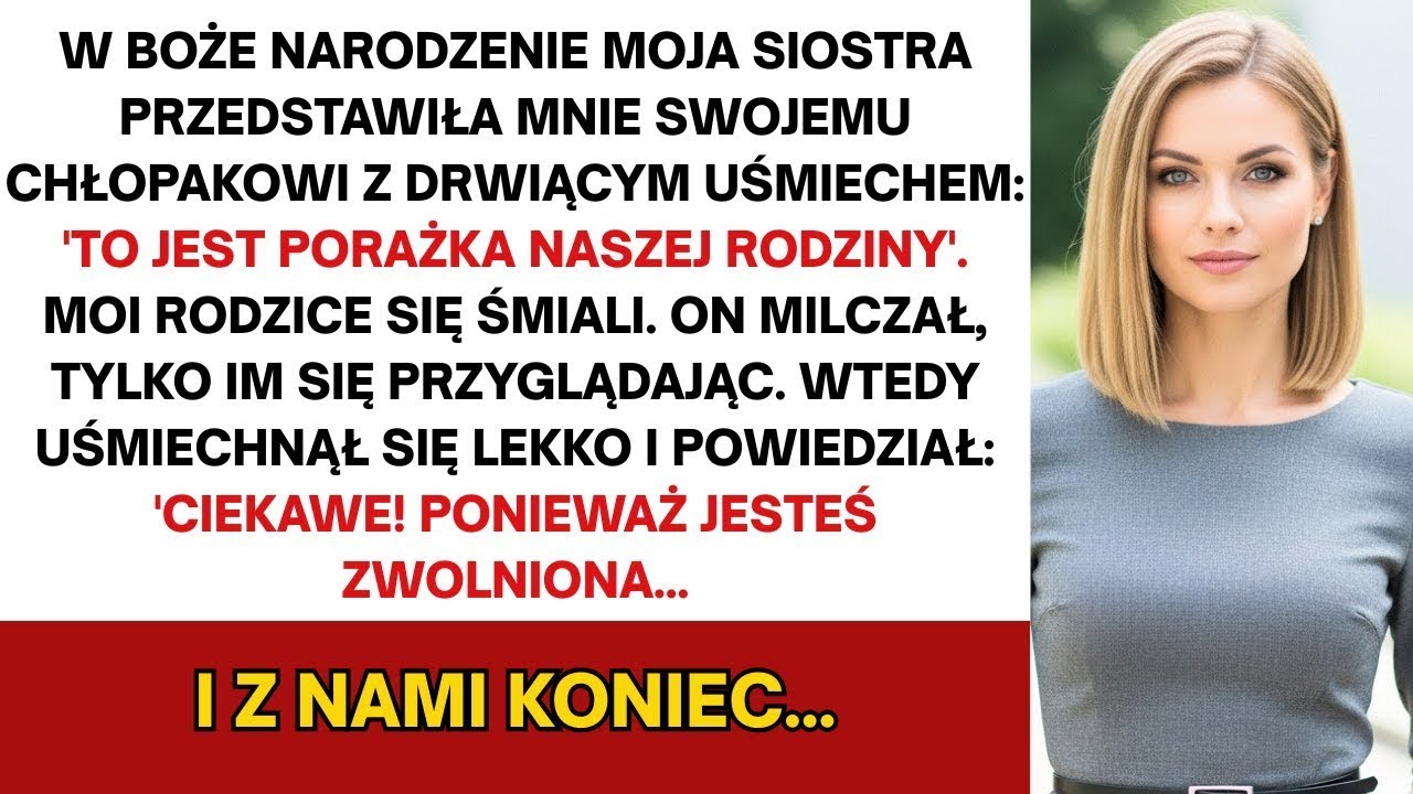 Na wigilijnej kolacji siostra upokorzyła mnie przed jej chłopakiem, CEO    A potem on ją zwolnił   !