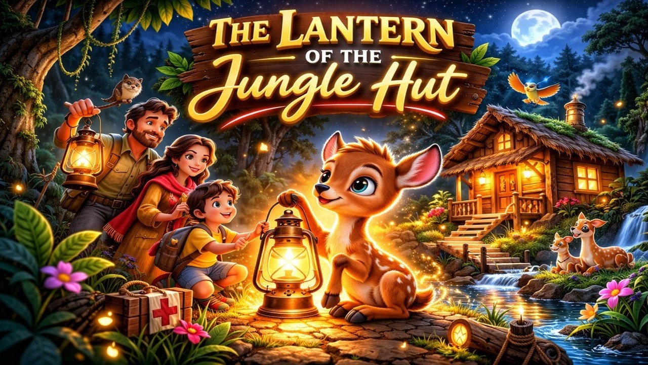 The Lantern of the Jungle Hut | 1 Hour Magical Bedtime Story for Peaceful Sleep