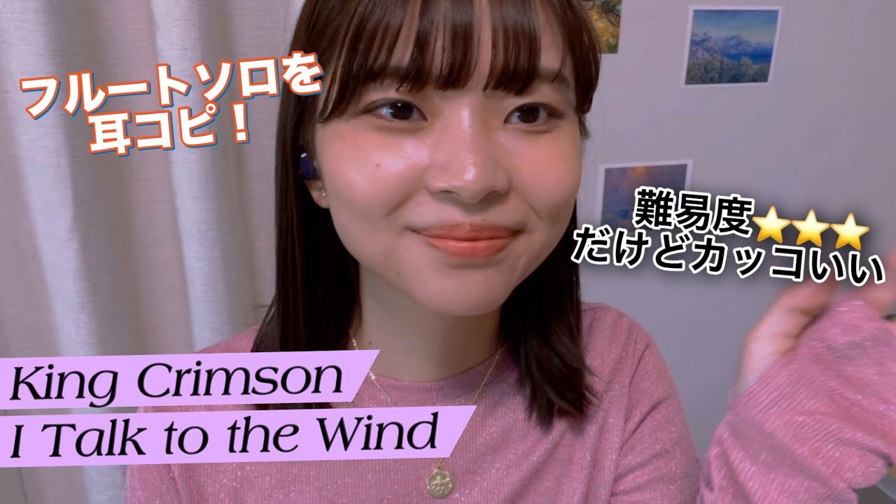 I Talk to the Wind – King Crimson【フルート演奏／Flute Cover】 🎀